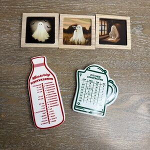 Target Bullseye 2025 Magnet set Mini Ghost Frame Magnet Set of 3 & Baking Set